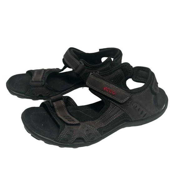 ?Ecco pre-owned Men\'s Gray and Black Sandals.  Size 10 or 44. Men main image 2